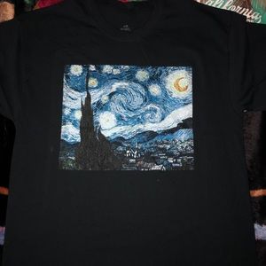 Black Graphic Tee-Short Sleeve